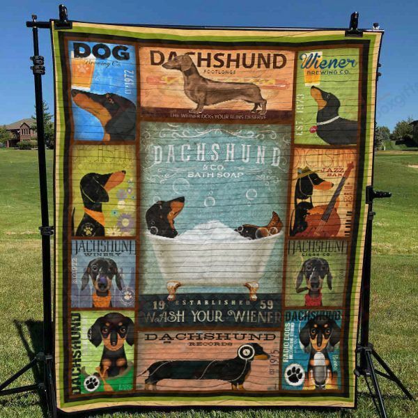 Dachshund LD2108313CL Quilt Blanket