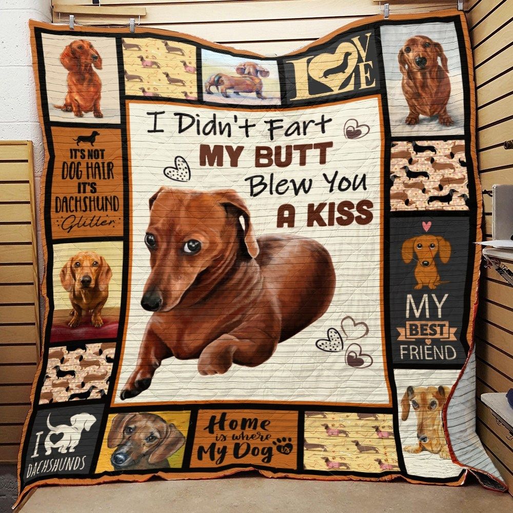 Dachshund Lds Blew You Quilt Blanket Christmas Christmas Gifts Merry Christmas Holiday Gifts Gift Dhc03011728Dd