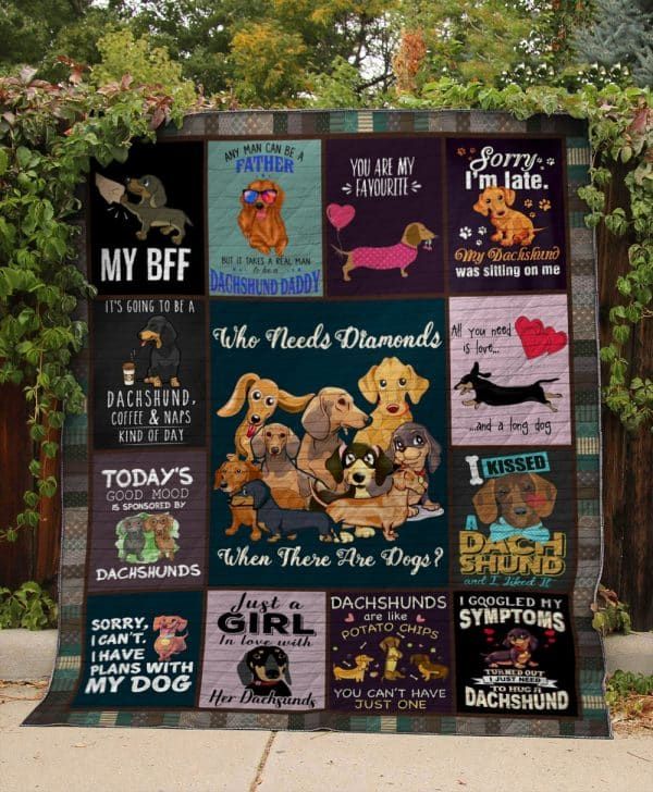Dachshund Like Potato Chips Quilt Blanket DHC0201201301TD