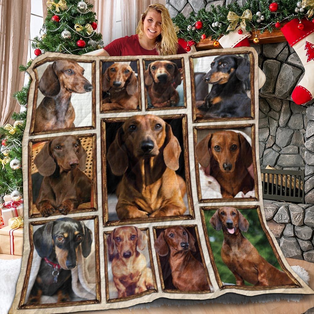 Dachshund Lmt1612 Quilt Blanket Christmas Christmas Gifts Merry Christmas Holiday Gifts Gift Dhc03011253Dd