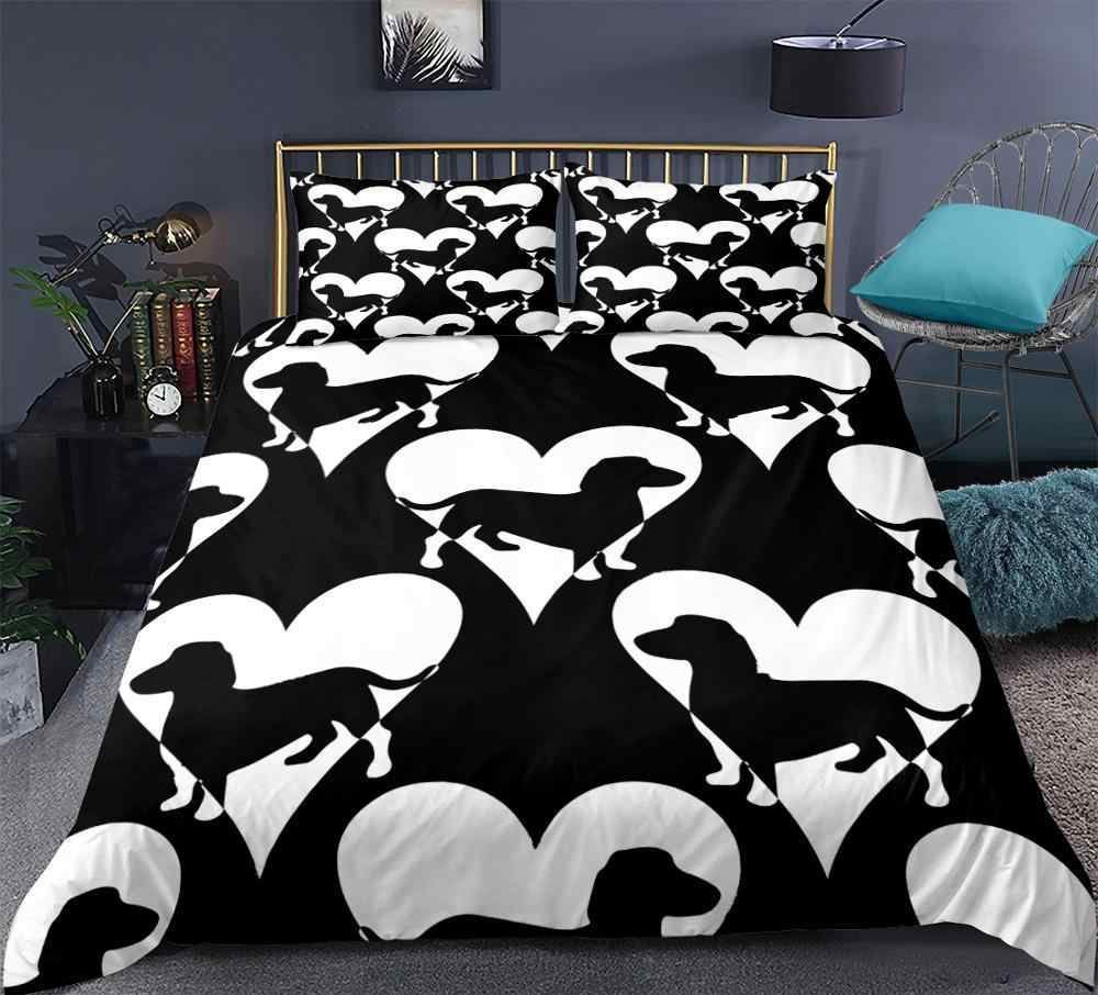 Dachshund Love Bedding Set