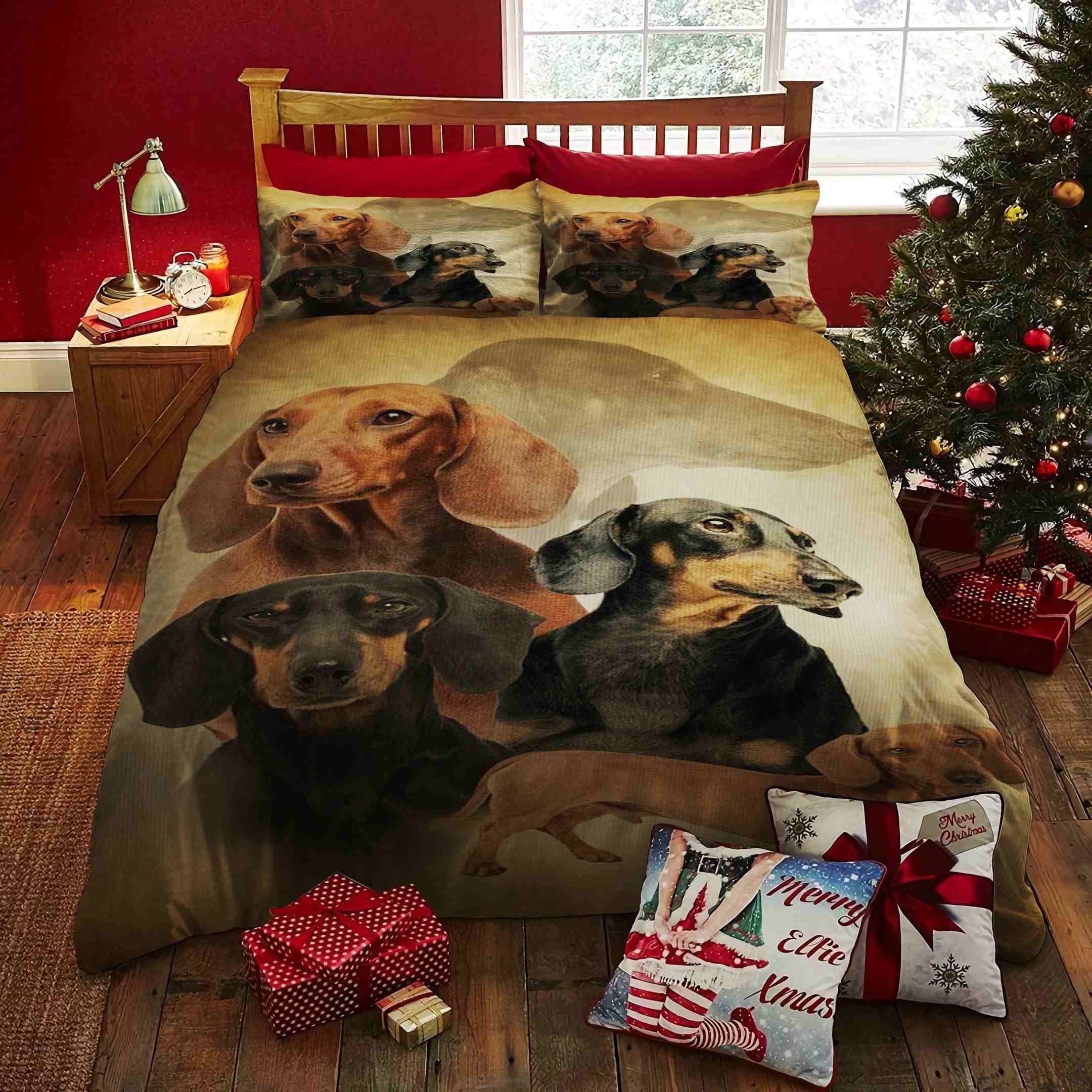 Dachshund Love Bedding Set