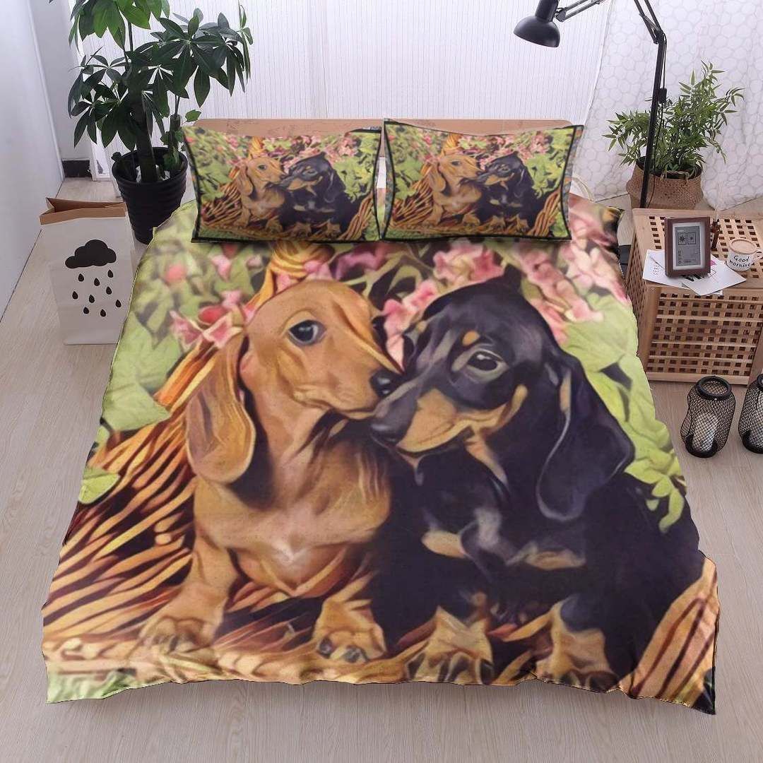 Dachshund Love Bedding Set