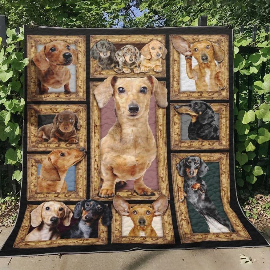 Dachshund Love You Better Quilt Blanket DHC31121779TD