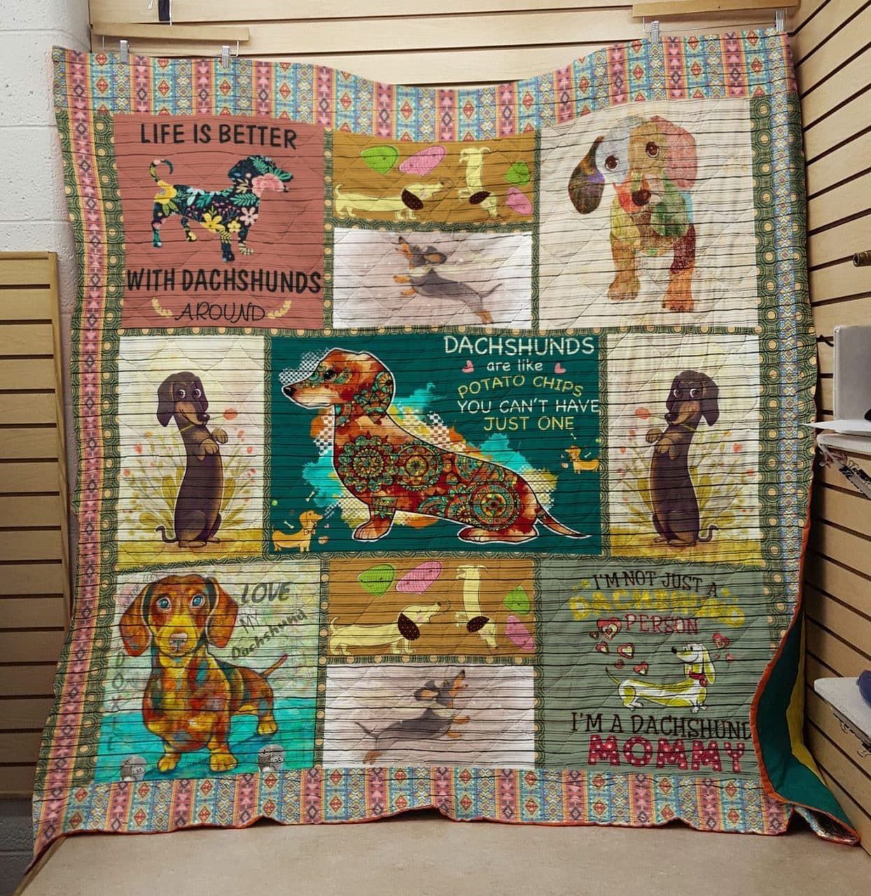 Dachshund Loved By A Dacshund GS-CL-DT2706 Quilt Blanket