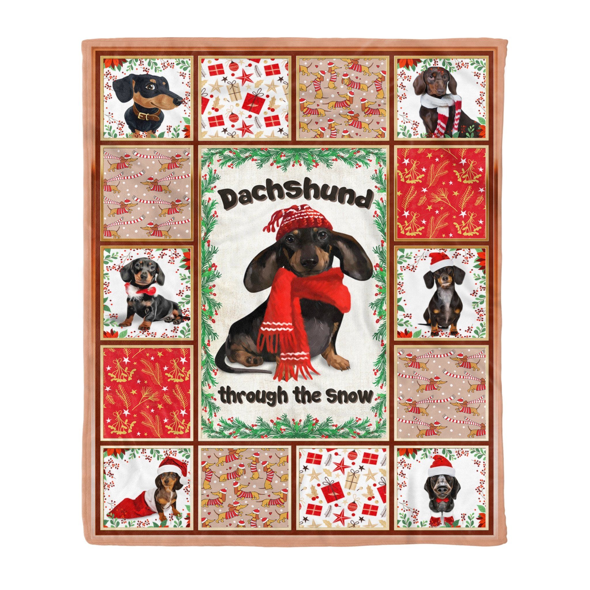 Dachshund Fleece Blanket