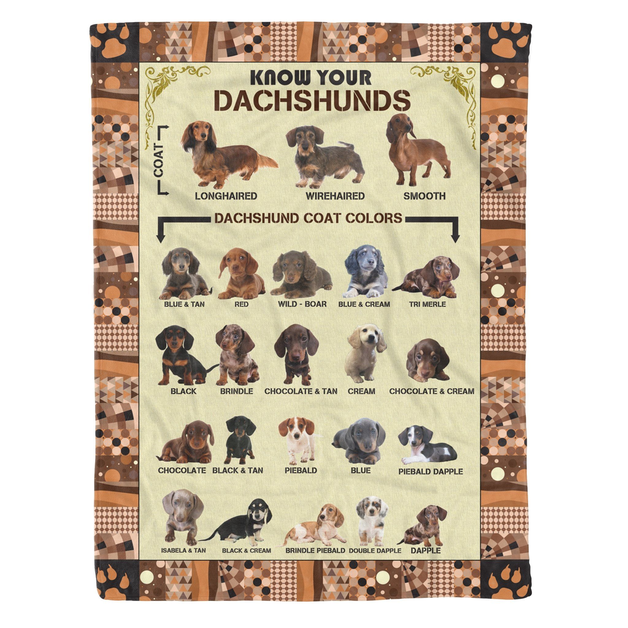 Dachshund Fleece Blanket