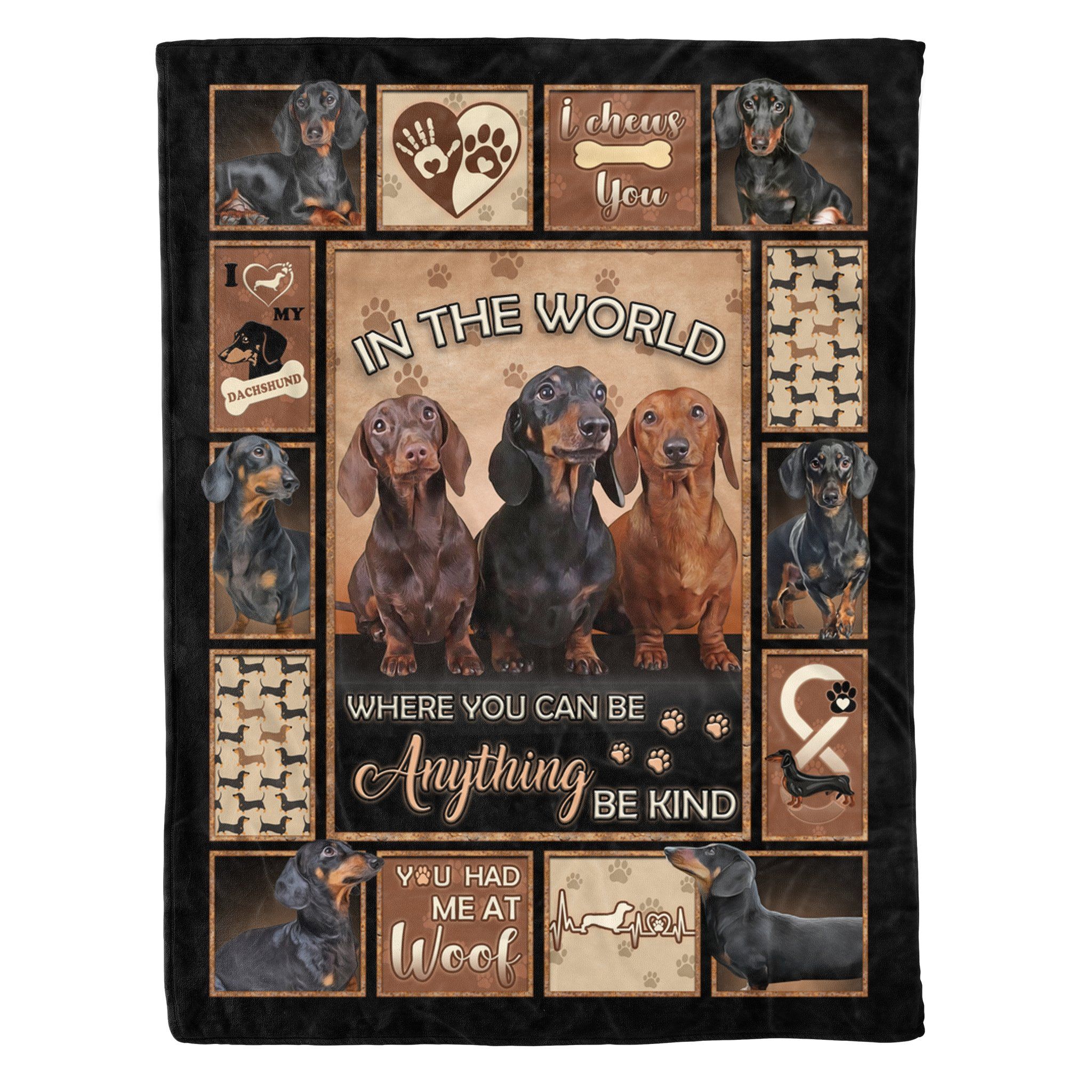 Dachshund Fleece Blanket