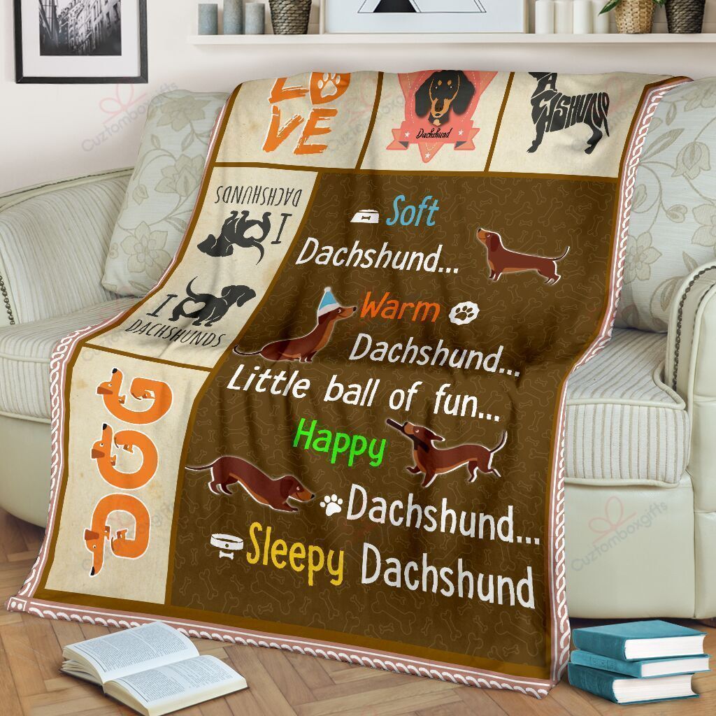 Dachshund Fleece Blanket