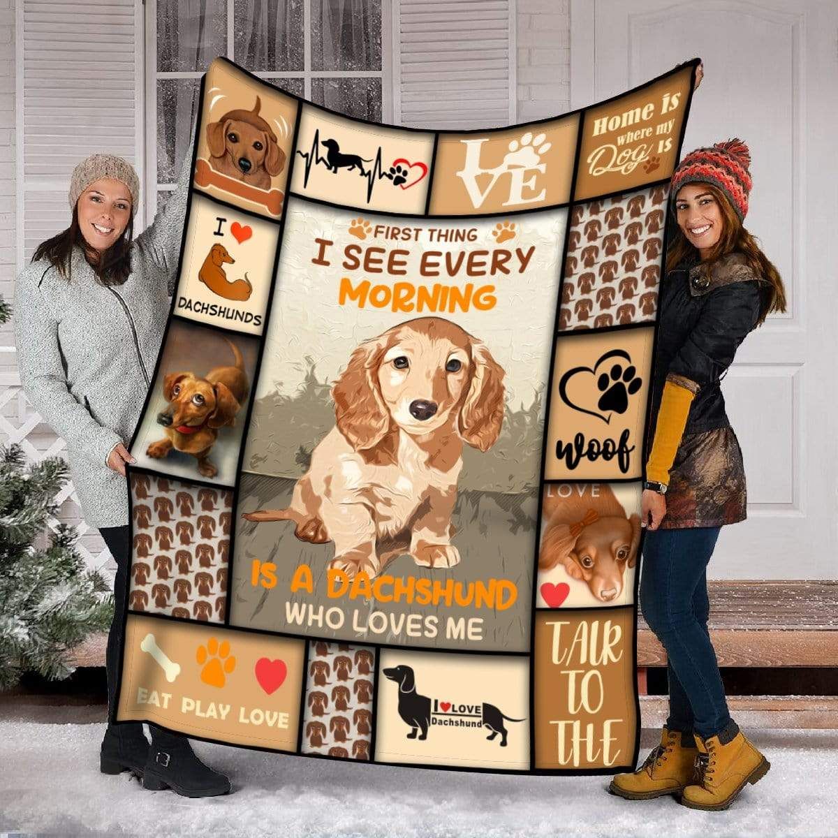 Dachshund Fleece Blanket