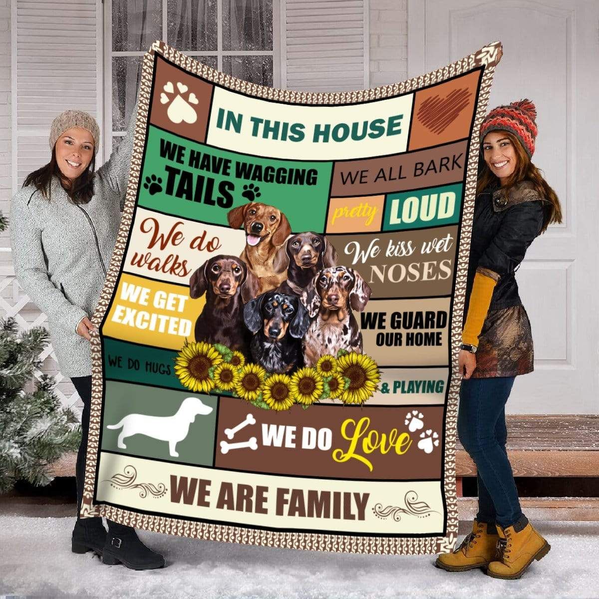 Dachshund Fleece Blanket