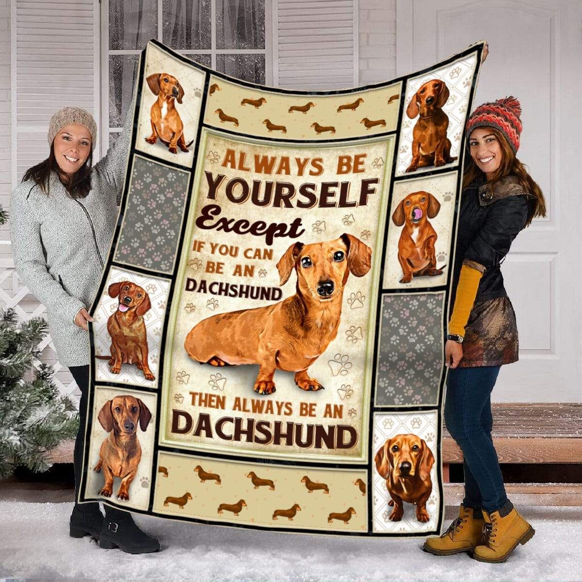 Dachshund Fleece Blanket