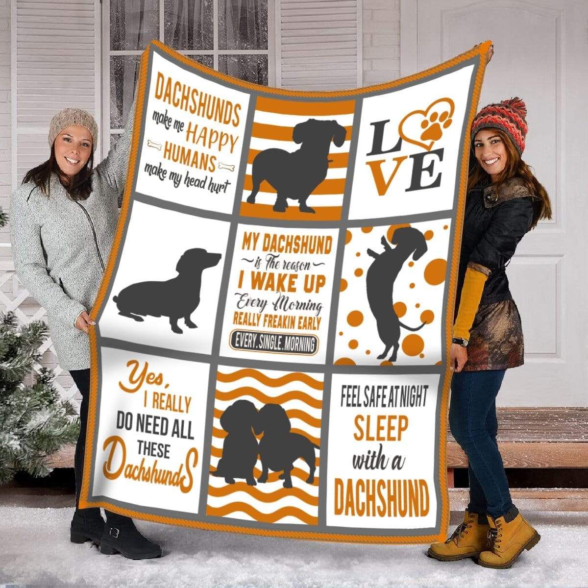 Dachshund Fleece Blanket