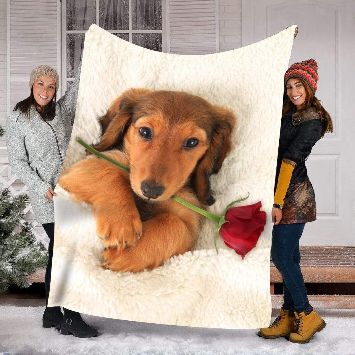 Dachshund Fleece Blanket