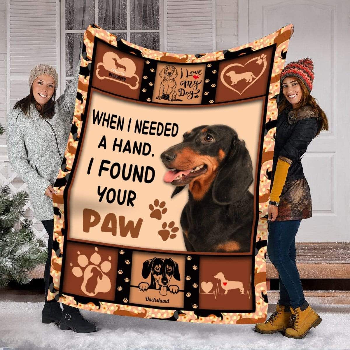 Dachshund Fleece Blanket