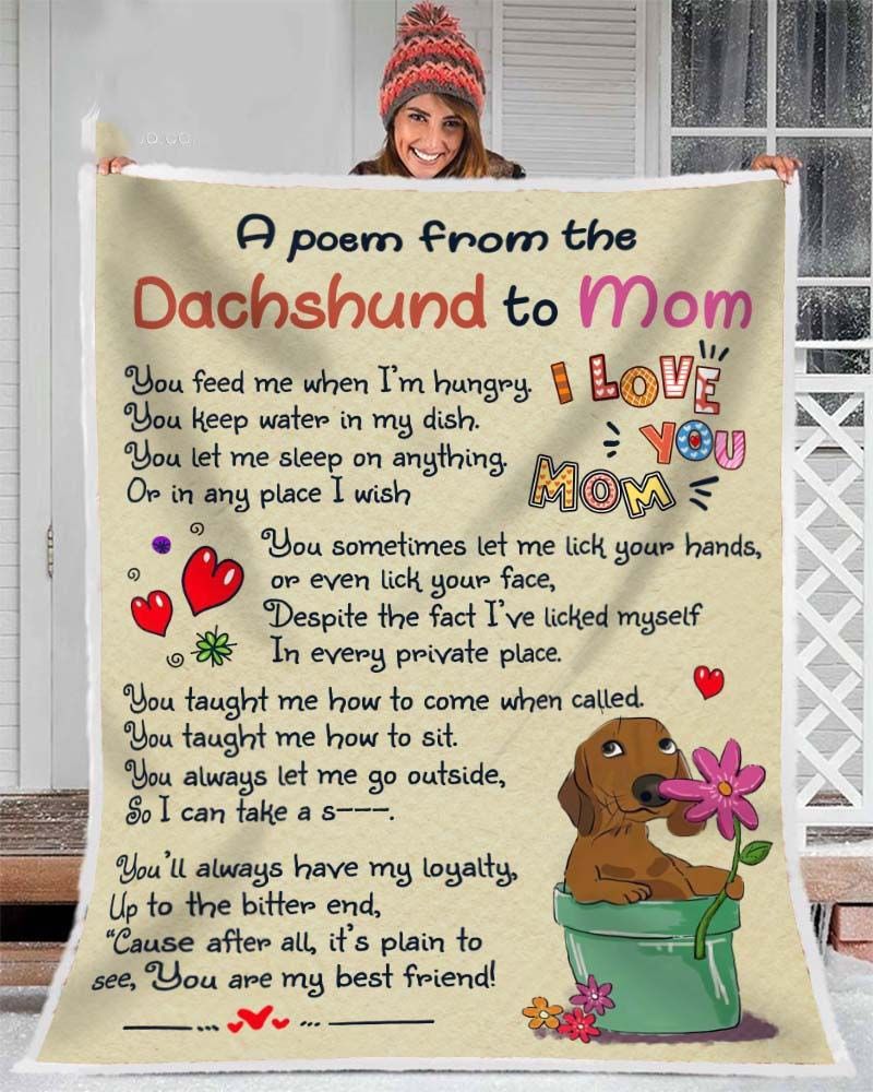 Dachshund Fleece Blanket