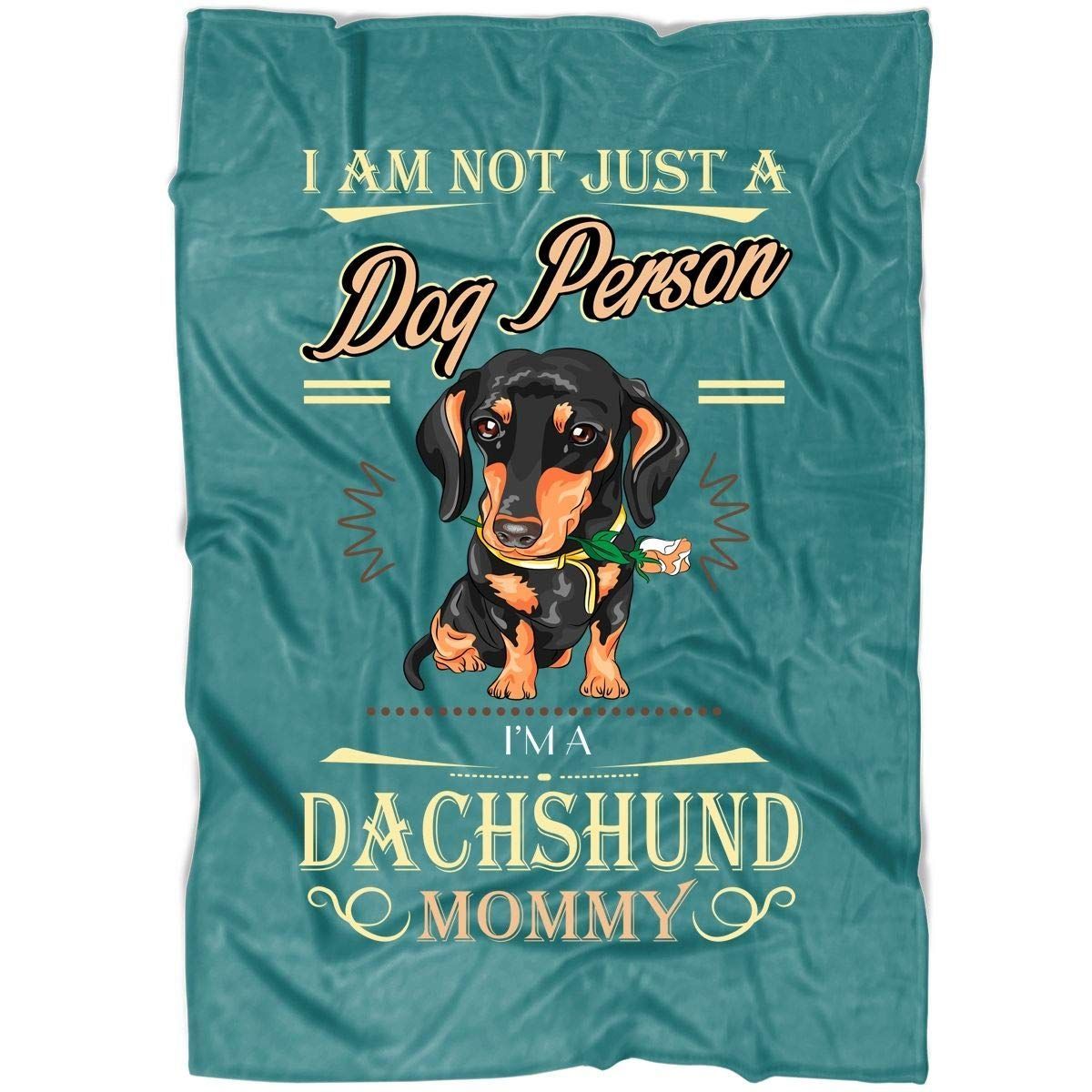 Dachshund Mom Sherpa Fleece Blanket