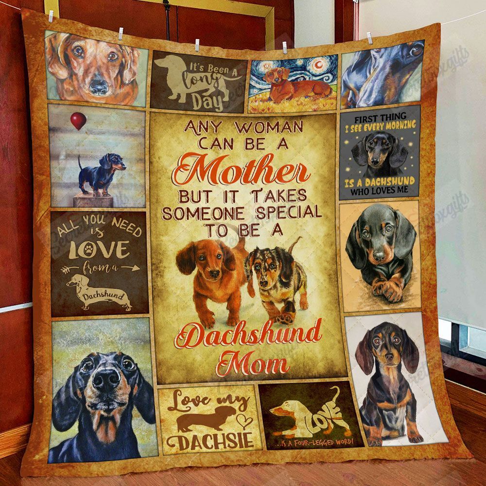 Dachshund Mom GS-CL-LD0608 Quilt Blanket