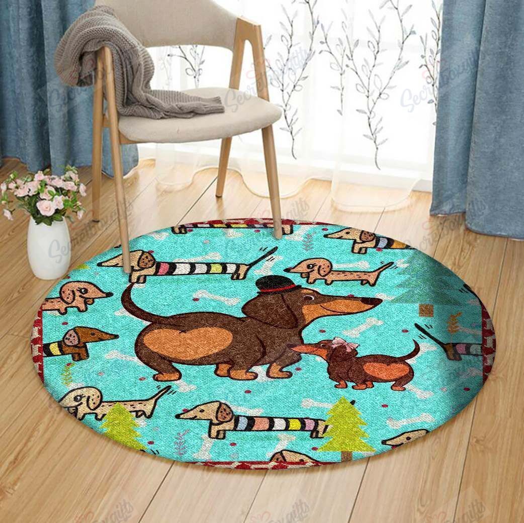 Dachshund Round Carpet