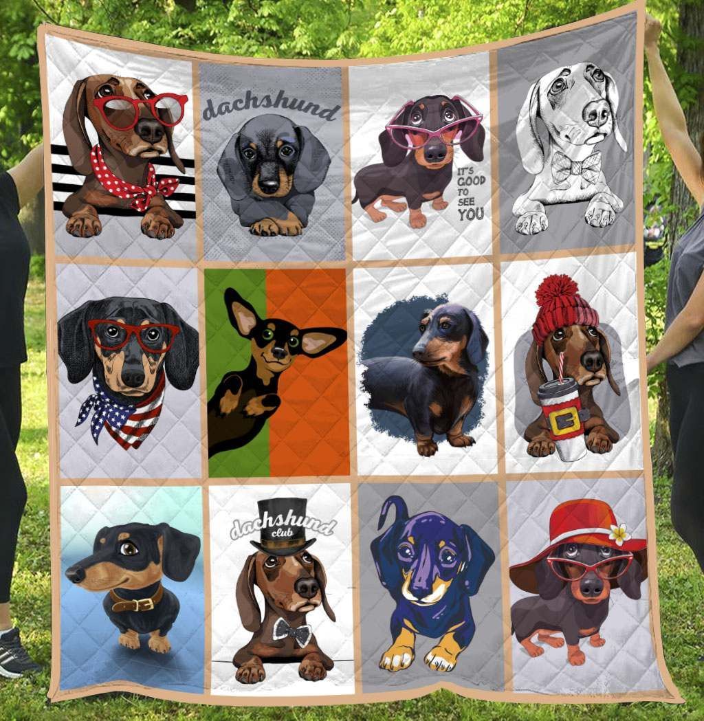 Dachshund NG020802B TBG Quilt Blanket