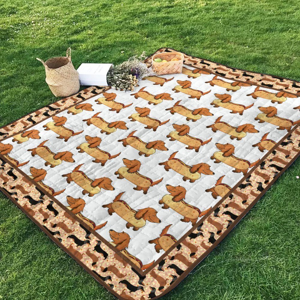 Dachshund NG160708B TBG Quilt Blanket
