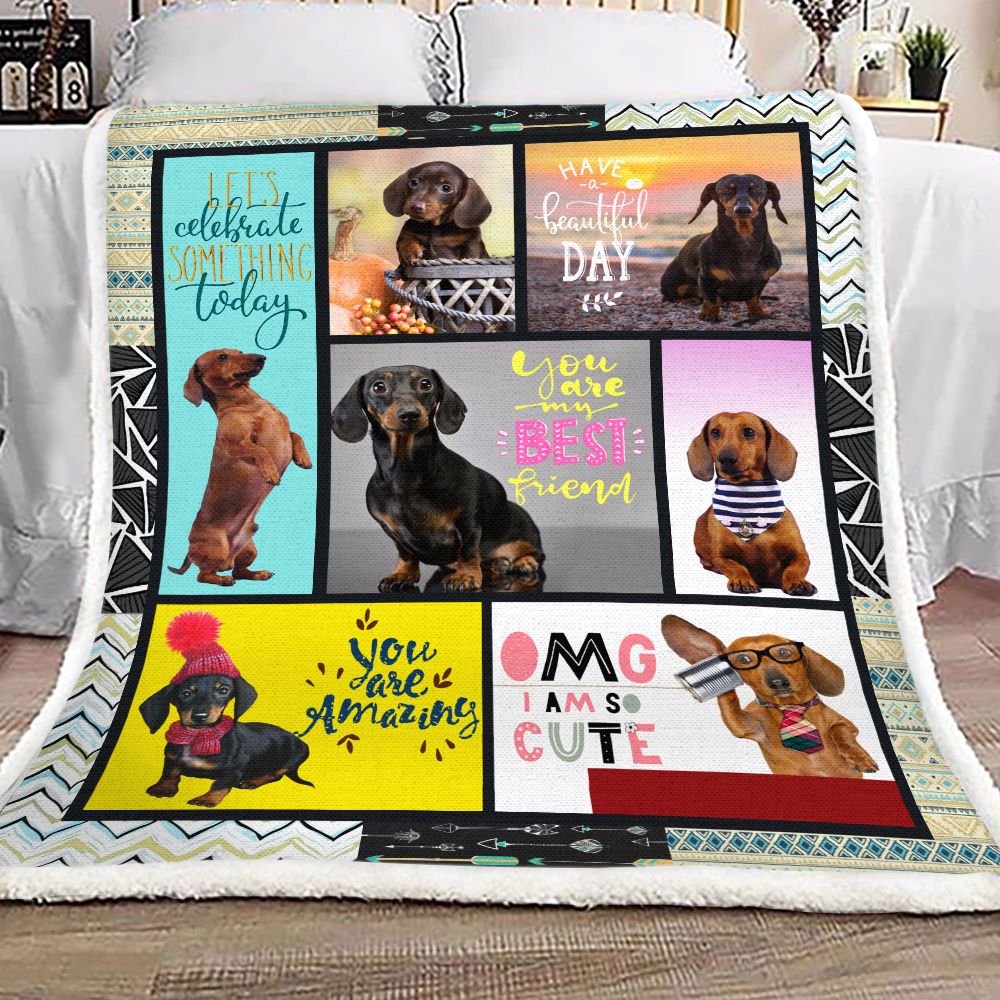 Dachshund Fleece Blanket