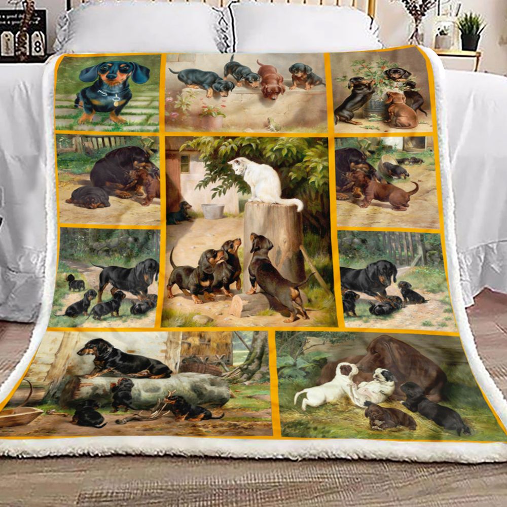 Dachshund Fleece Blanket