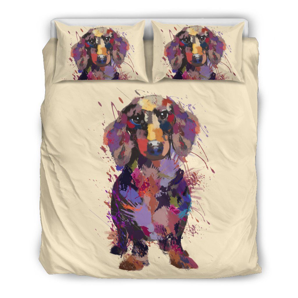 Dachshund Portrait Bedding Set