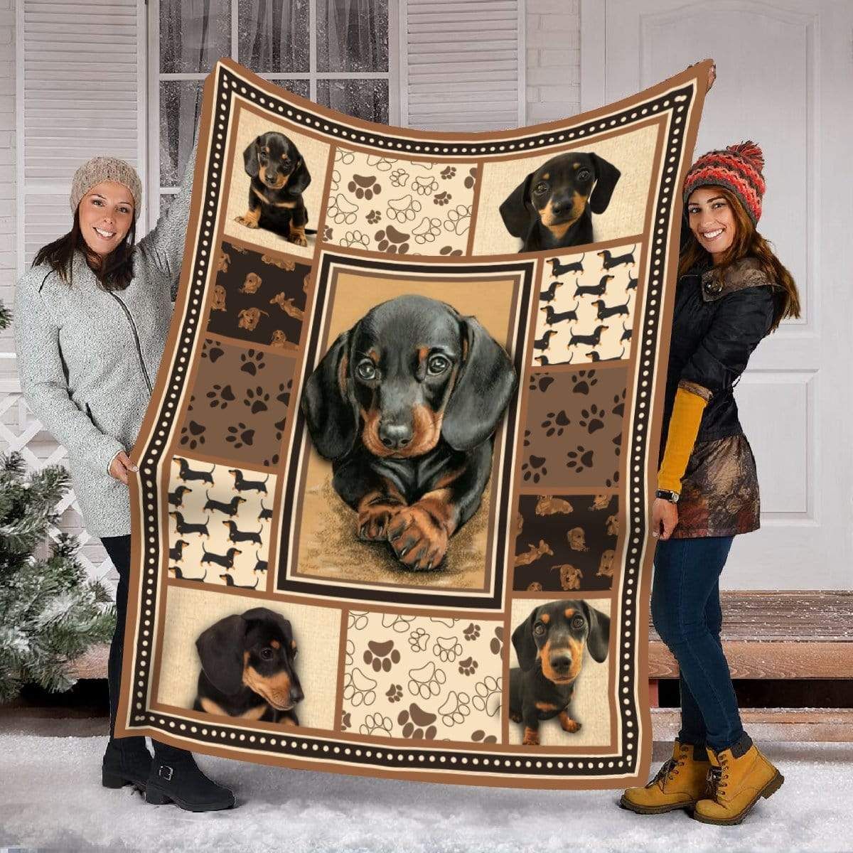 Dachshund Puppies Fleece Blanket