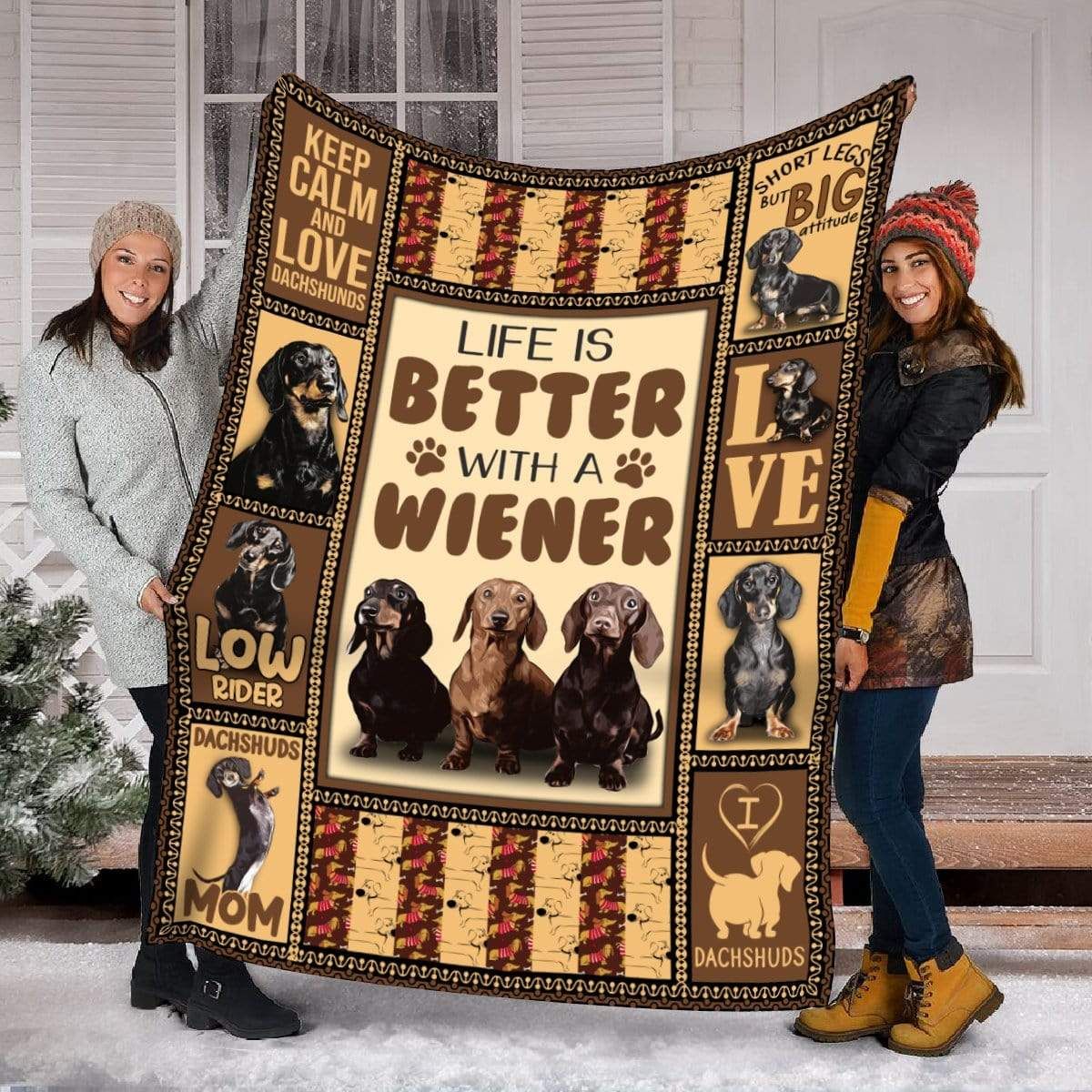 Dachshund Puppies Fleece Blanket