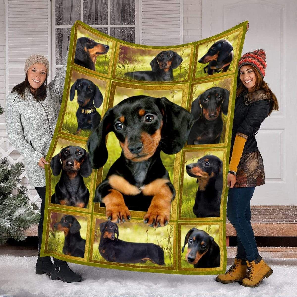 Dachshund Puppy Fleece Blanket