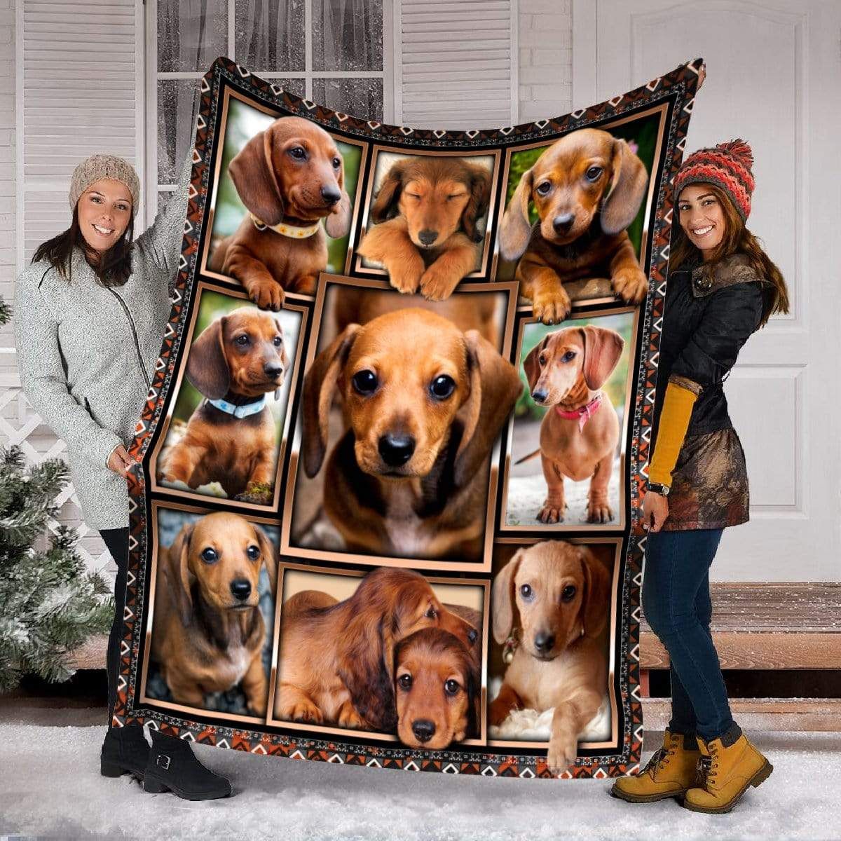 Dachshund Puppy Fleece Blanket