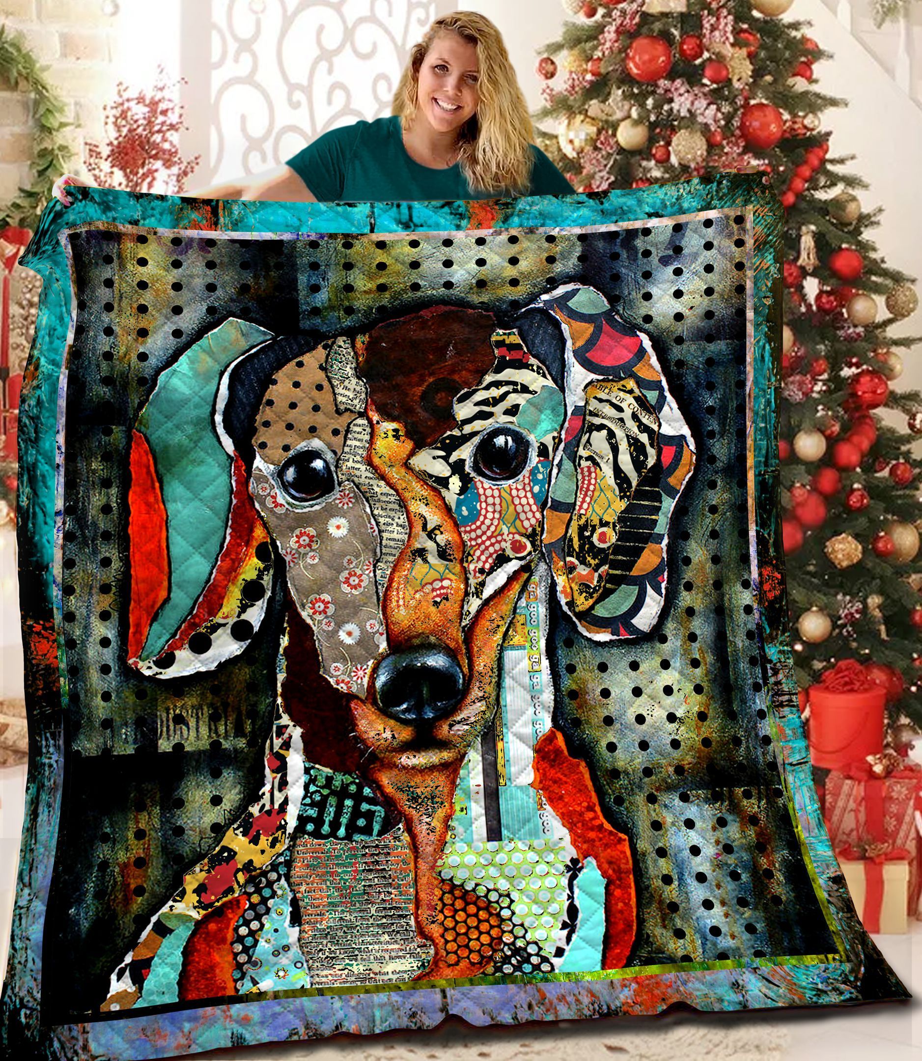 Dachshund Quilt Blanket BBB020106NB