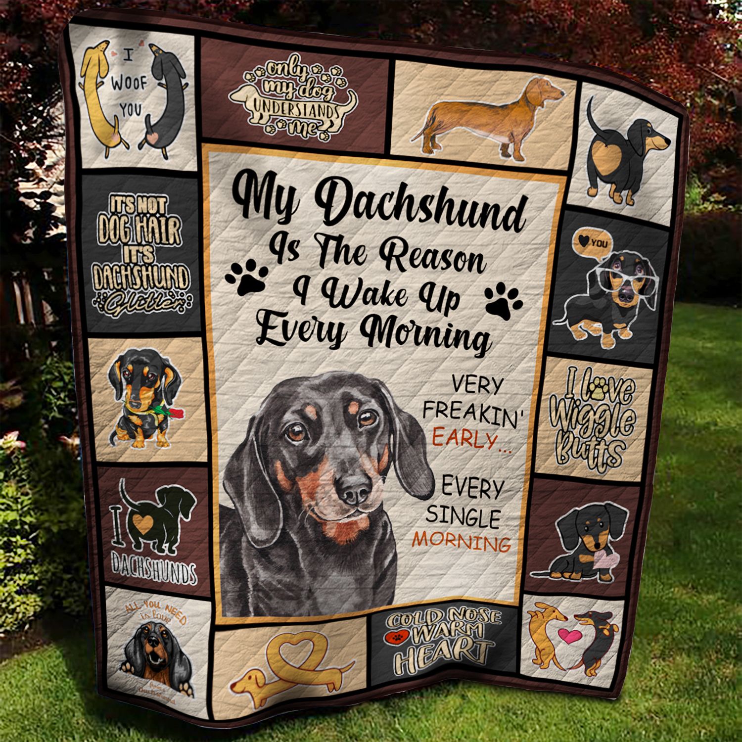 Dachshund Quilt Blanket BBB020636HT