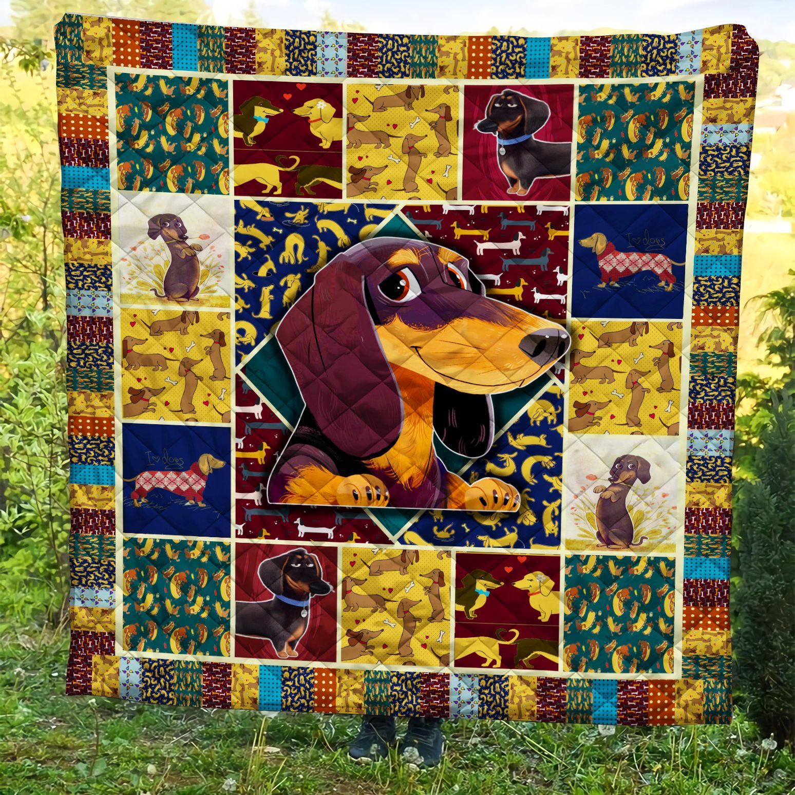 Dachshund Quilt Blanket BBB070506MH
