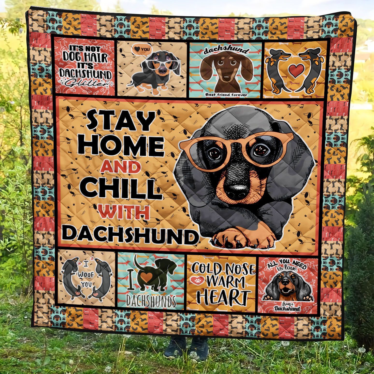 Dachshund Quilt Blanket BBB070512HT