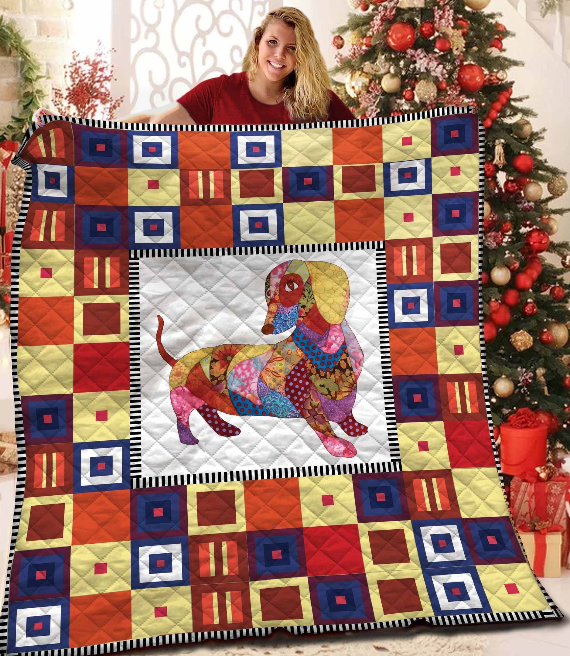 Dachshund Quilt Blanket BBB121111SM