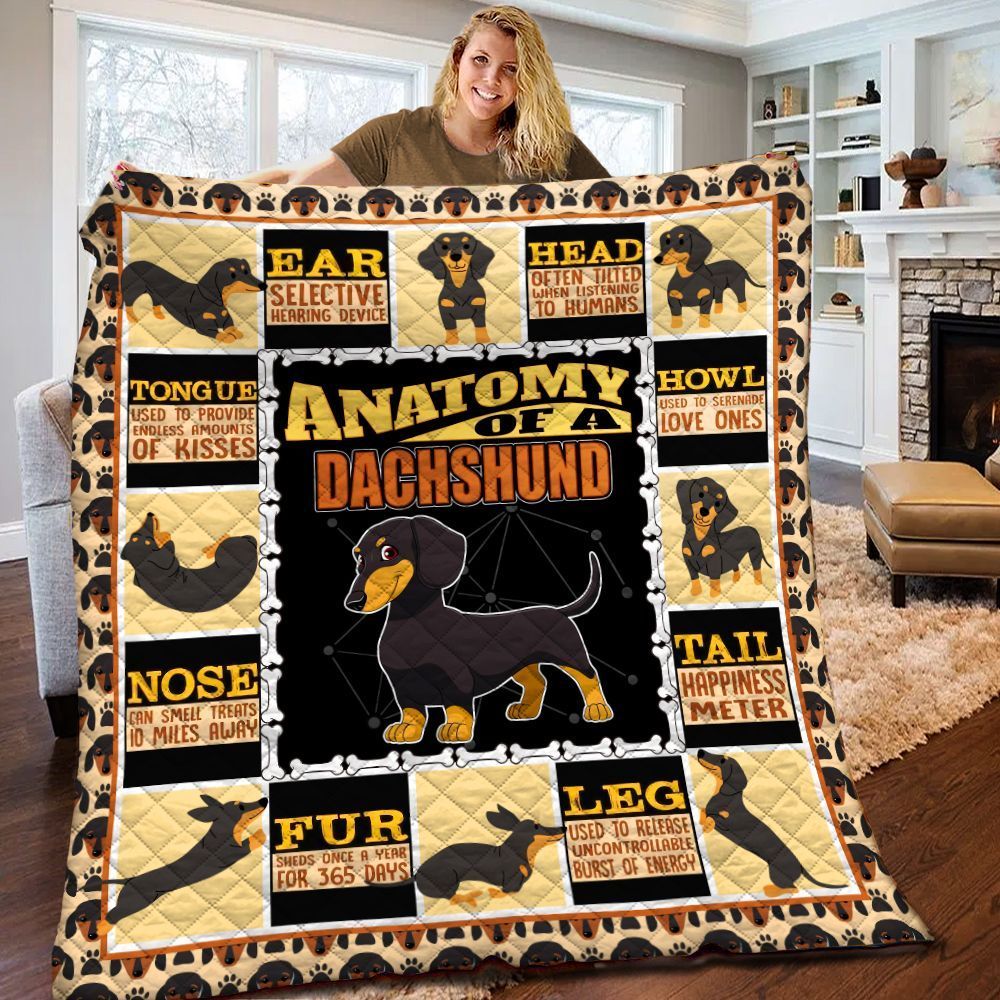 Dachshund Quilt Blanket BBB150217DT