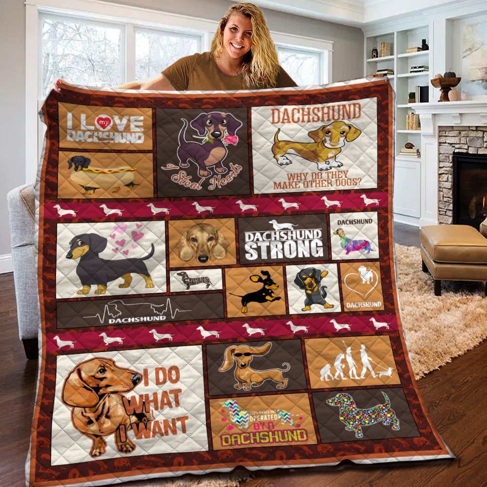 Dachshund Quilt Blanket BBB180213SM