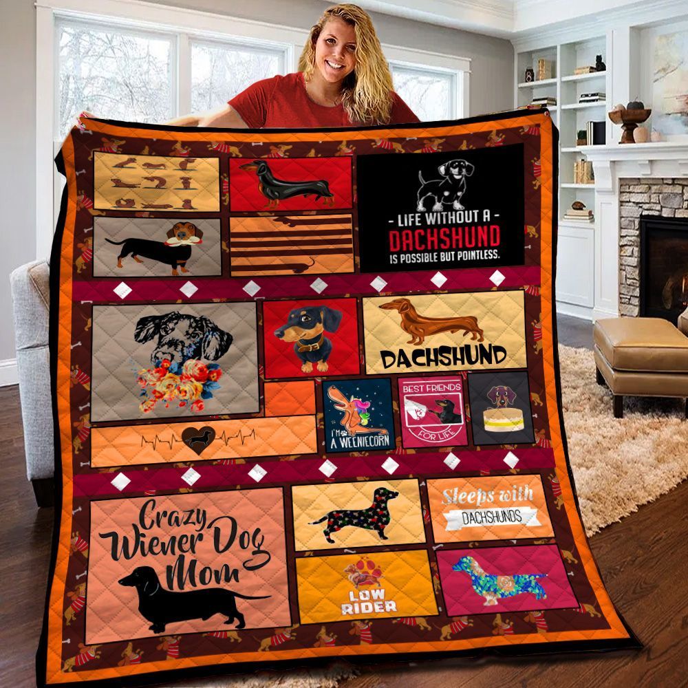 Dachshund Quilt Blanket BBB180218