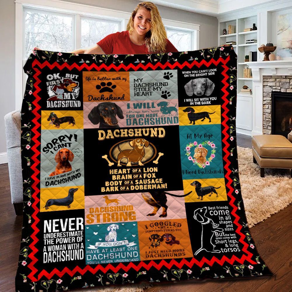 Dachshund Quilt Blanket BBB180219