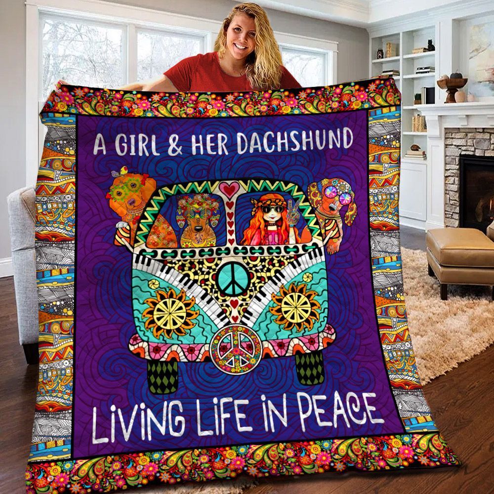 Dachshund Quilt Blanket BBB180220