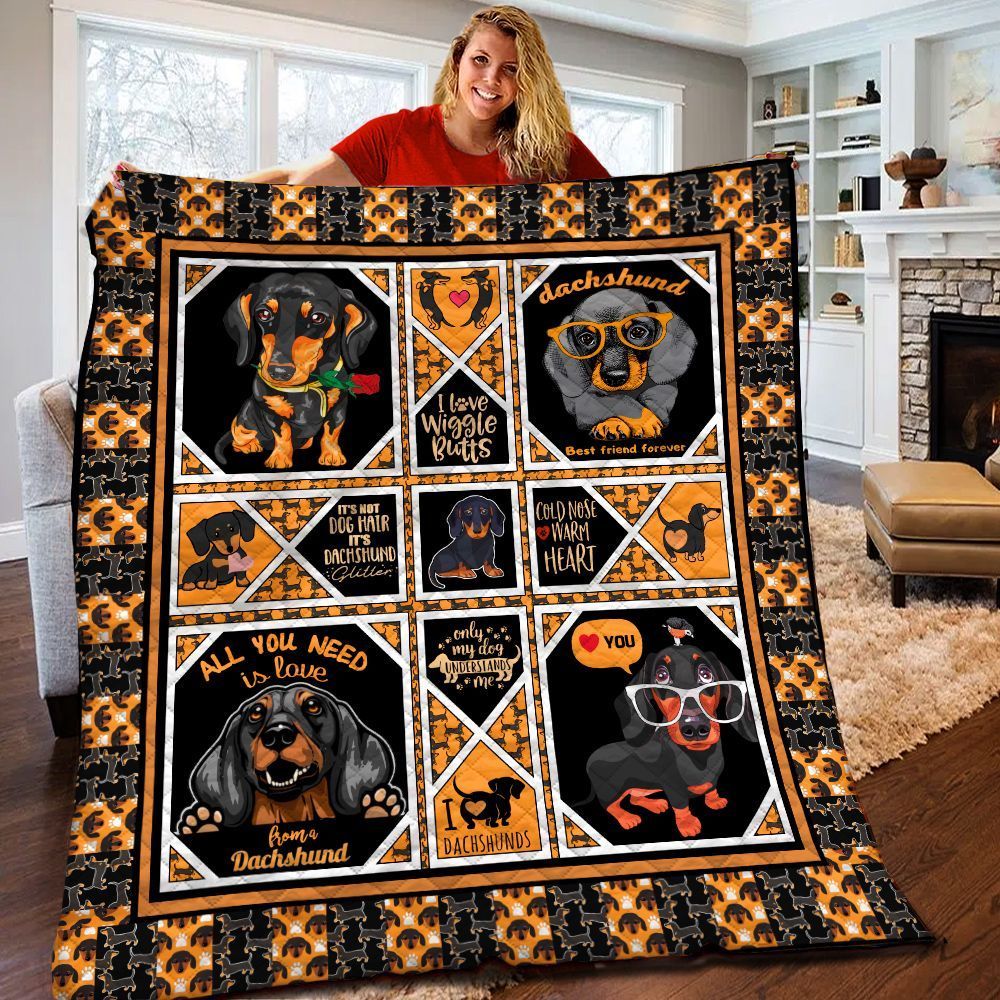 Dachshund Quilt Blanket BBB180317HT