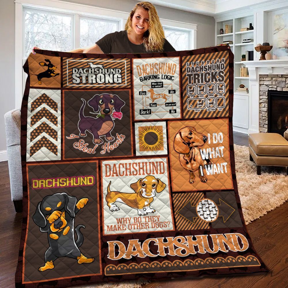 Dachshund Quilt Blanket BBB190207SM