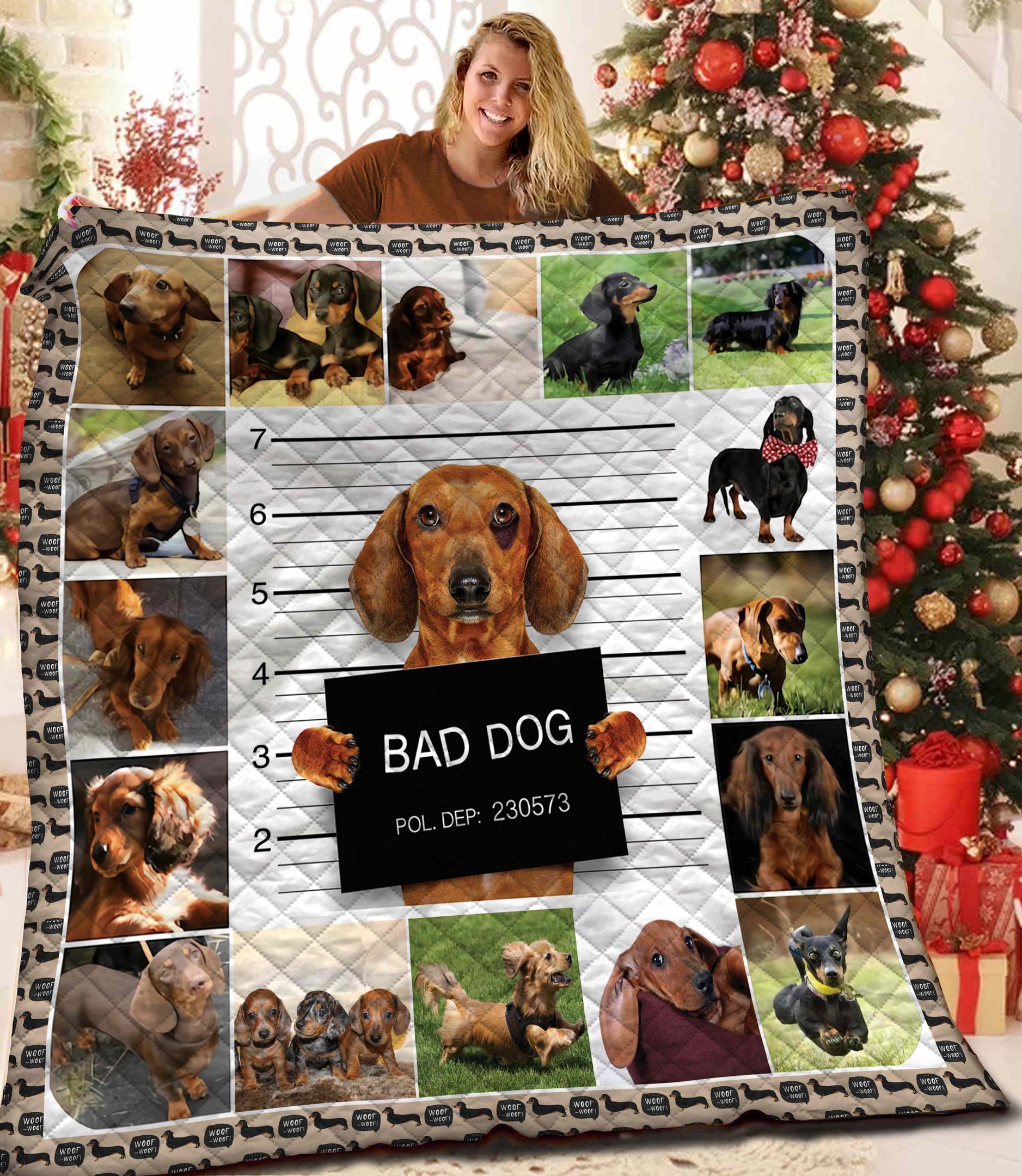 Dachshund Quilt Blanket BBB231006SM