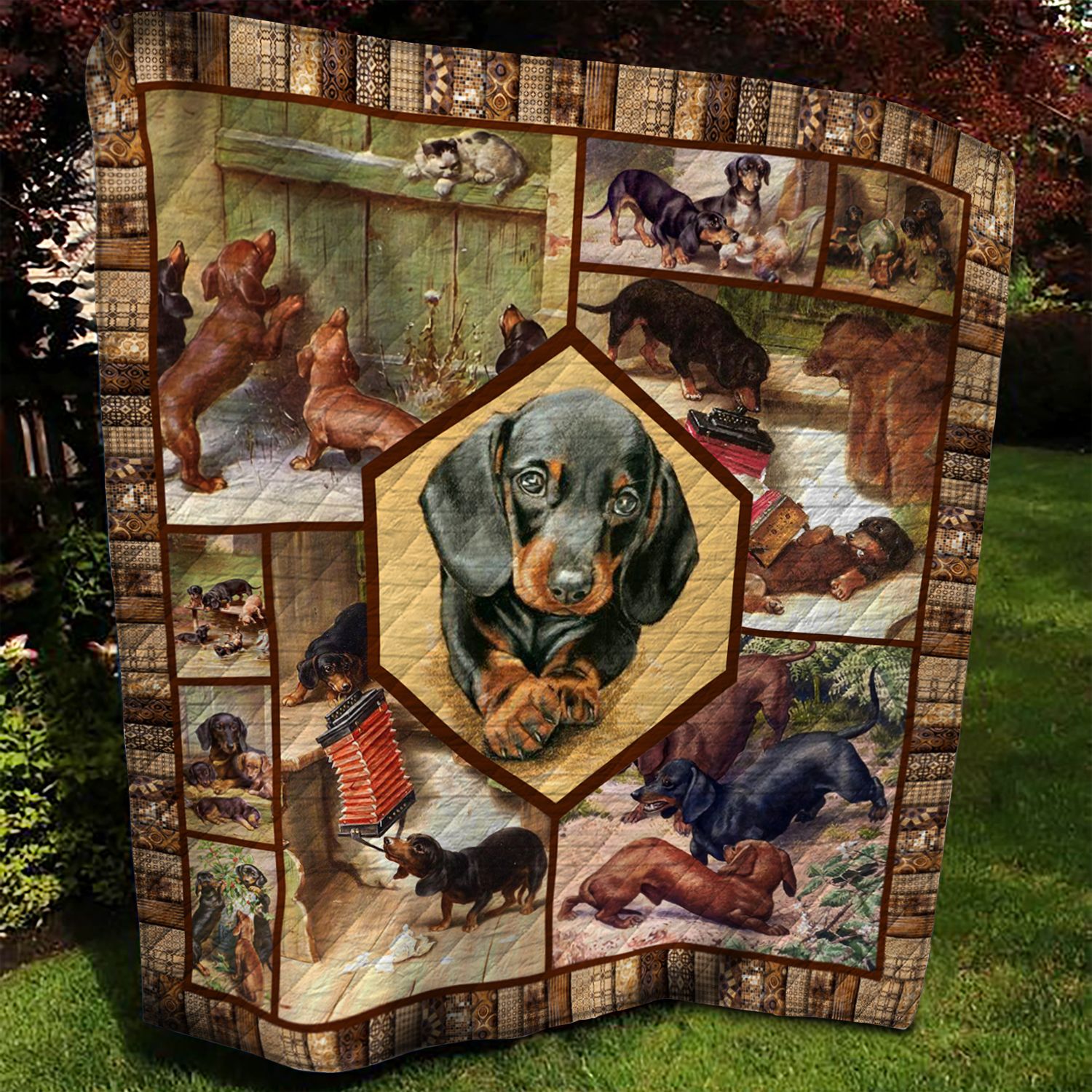Dachshund Quilt Blanket BBB260697NB