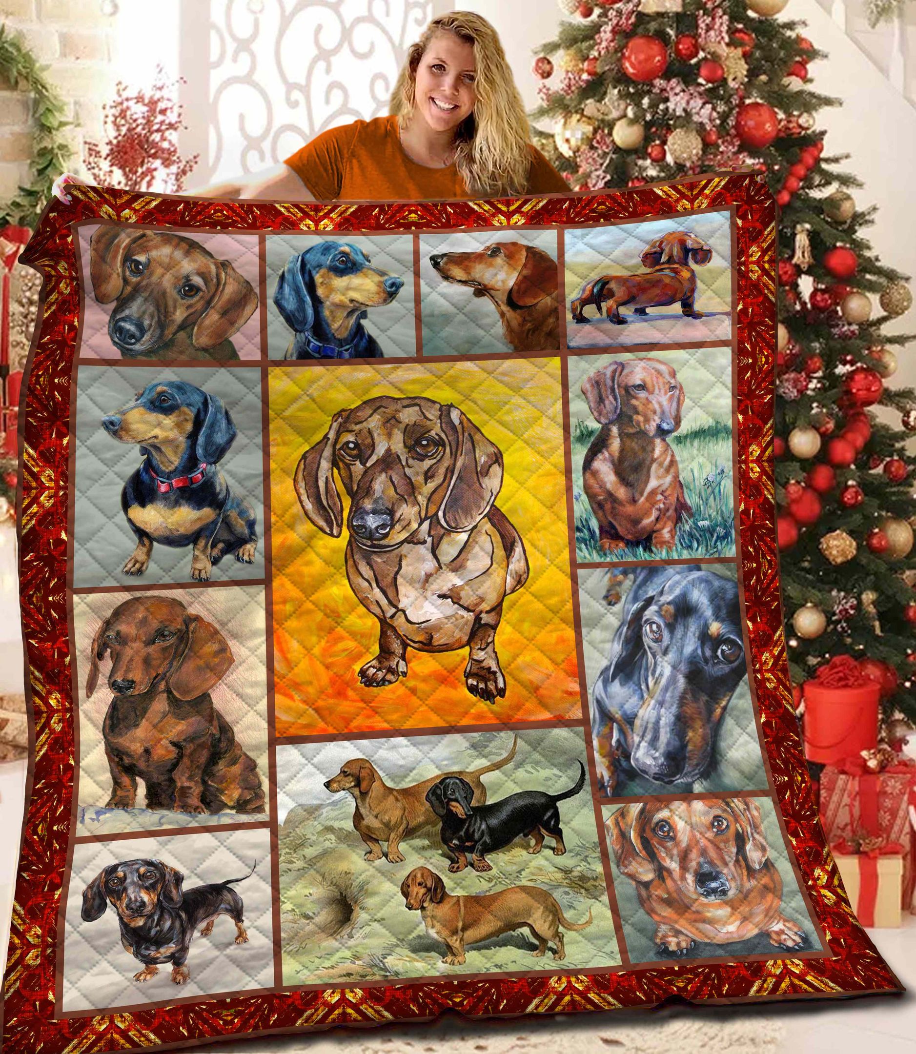 Dachshund Quilt Blanket BBB301016SM