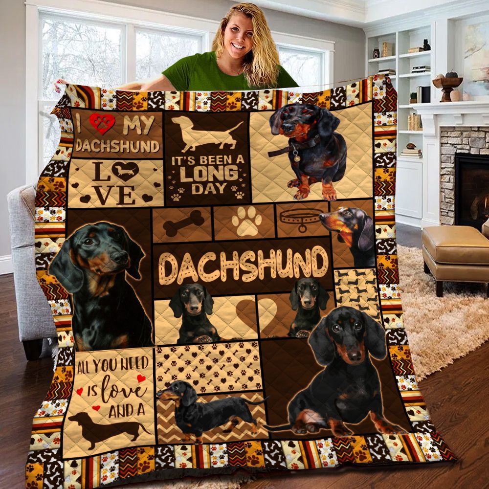 Dachshund Quilt Blanket BBT170328DB