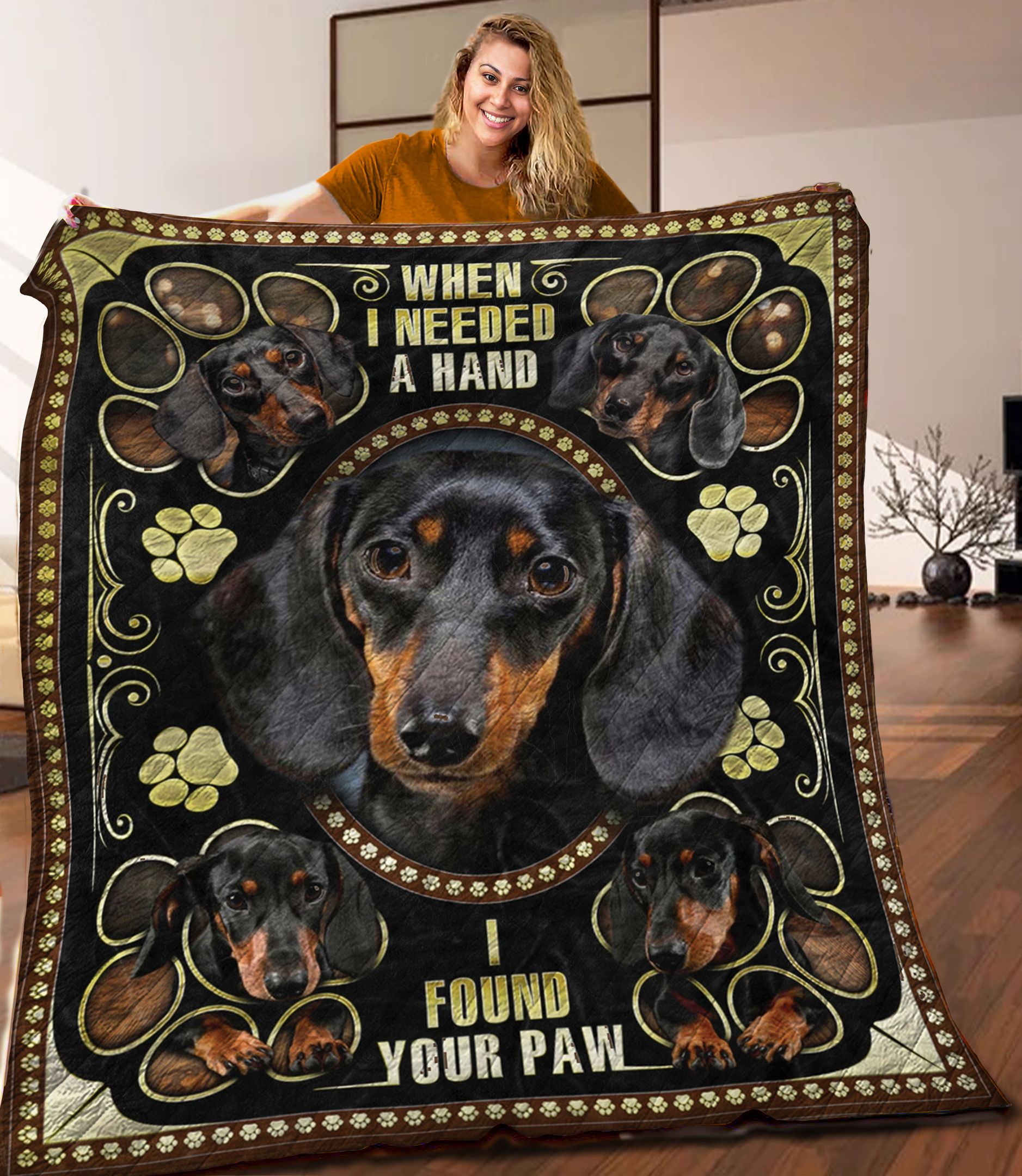 Dachshund Quilt Blanket C9B010602NA