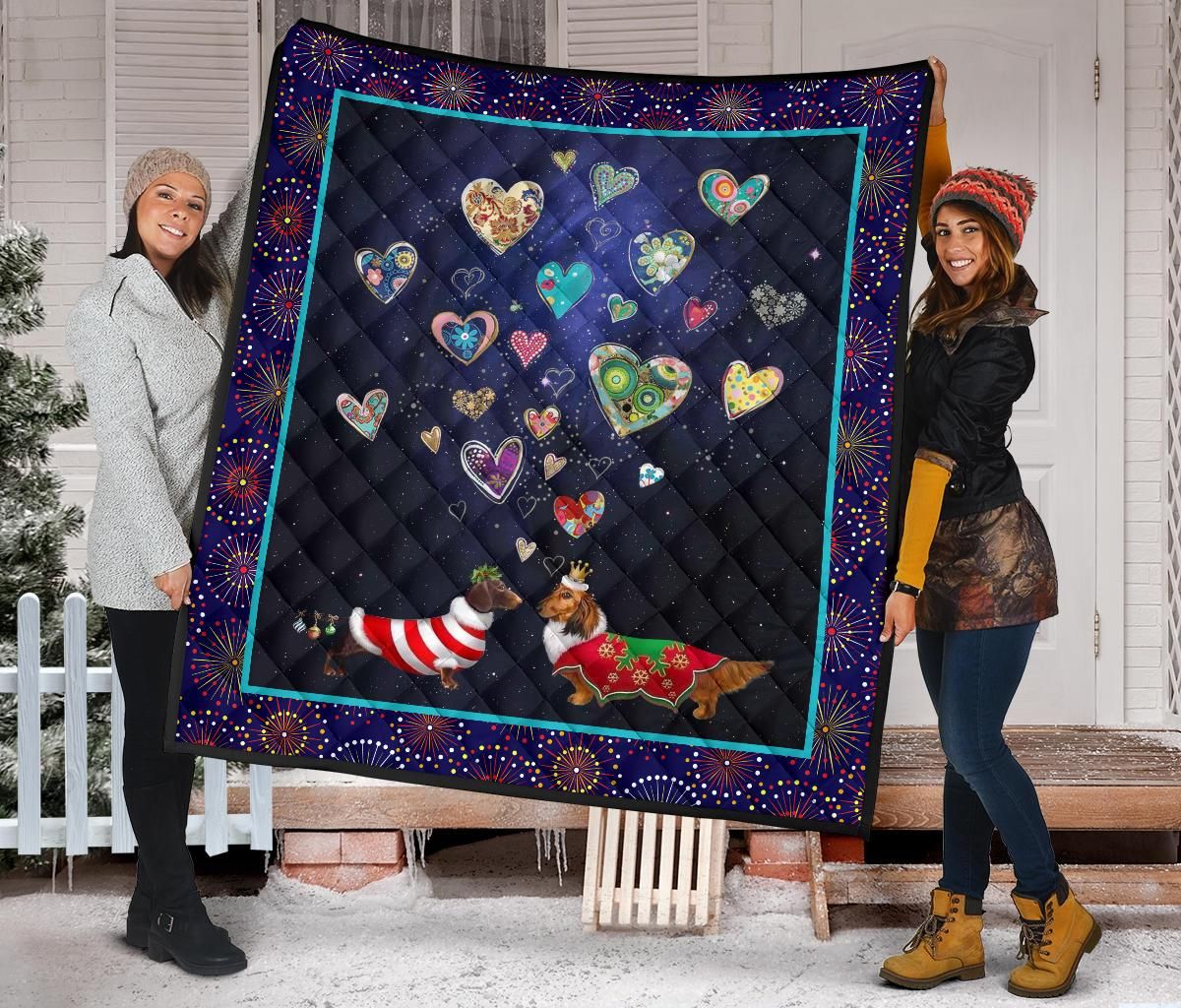Dachshund Quilt Blanket Dhc09121417Dd